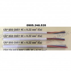 Cáp báo cháy 100% đồng 8 sợi x 0.22