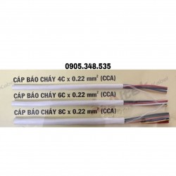 Cáp báo cháy CCA 8 sợi x 0.22