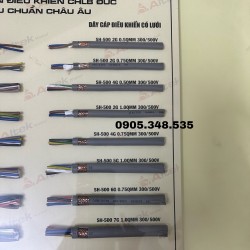 Cáp điều khiển có lưới chống nhiễu sh-500 7 sợi