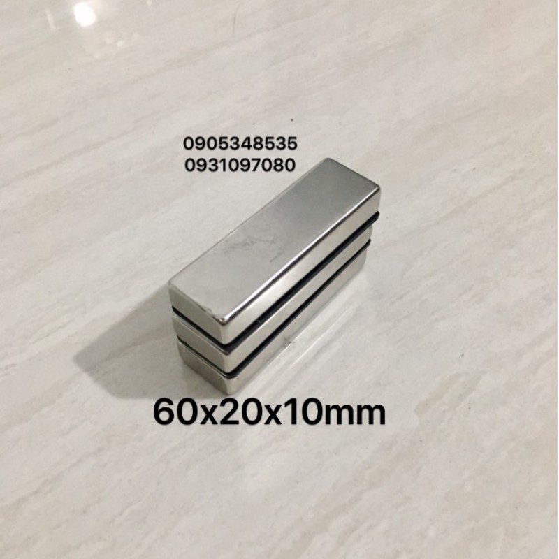Nam châm 60x20x10mm