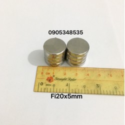 Nam châm Fi20x5mm